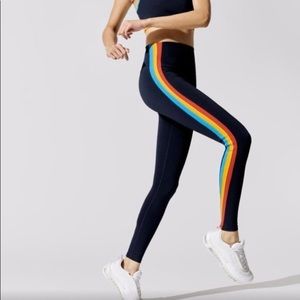 Like New Splits59 Bianca tech flex High-Waist navy and rainbow Leggings size-M